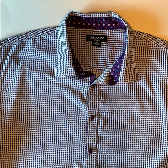Claiborne stretch long sleeve button up size 3 XL - Picture 2 of 6